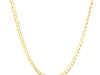 14k Two Tone Gold Pave Curb Chain (3.60 mm)