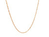 14k Rose Gold Solid Diamond Cut Rope Chain 1.5mm
