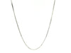 Sterling Silver Rhodium Plated Octagonal Snake Chain 0.9mm