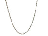 10k White Gold Solid Diamond Cut Rope Chain 1.5mm