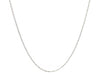 14k White Gold Oval Cable Link Chain (0.97 mm)