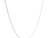 14k White Gold Oval Cable Link Chain (0.85 mm)