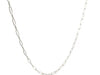 14K White Gold Fine Paperclip Chain (1.50 mm)