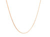 14k Rose Gold Diamond Cut Round Wheat Chain (0.70 mm)
