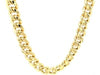 14k Yellow Gold Semi Solid Miami Cuban Chain (9.10 mm)