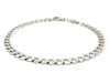 14k White Gold Solid Curb Bracelet (5.70 mm)