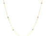Diamond Cut Bead Links Pendant Chain in Two Tone Gold (3.50 mm)
