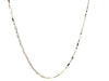 14k White Gold Diamond-Cut Alternating Bead Chain (1.30 mm)