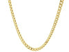 14k Yellow Gold Semi Solid Miami Cuban Chain (4.50 mm)