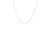 14k White Gold Diamond Cut Cable Link Chain (0.68 mm)