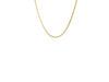 14k Yellow Gold Diamond Cut Round Wheat Chain (1.00 mm)