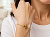 14K Yellow Gold Airplane Bracelet (1.00 mm)