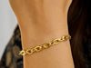 14k Yellow Gold Cable Chain Design Bracelet (0.90 mm)