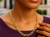 14k Yellow Gold Cable Chain Style Polished Necklace