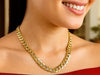 10 mm 14k Two Tone Gold Pave Curb Chain (9.70 mm)