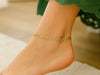 2.3mm 10k Yellow Gold Mariner Link Anklet