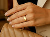 14K Yellow Gold Polished Sculpted Ring (3.00 mm)