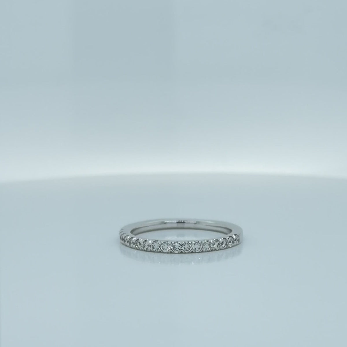 Diamond Designs 14K White Gold .25ct Wedding Band, Size 6