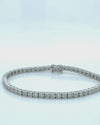Diamond Designs White 14 Karat Gold 1.5ctw Diamond Tennis Bracelet *