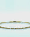 Diamond Designs Yellow 14 Karat Gold 0.2ctw Diamond Flexible Bangle Bracelet *