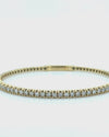 Diamond Designs Yellow 14 Karat Gold 2.04ctw Diamond Bangle Bracelet *