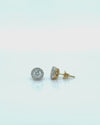 Diamond Designs White 14 Karat Gold 1ctw Diamond Stud Earrings *