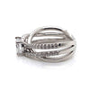 Ritani White 14 Karat Gold Diamond Engagement Ring Mounting Size 6.5 * - Diamond Designs