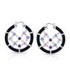 Belle Etoile Lattice Earrings Classic Fine Solid Sterling Silver