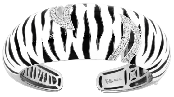 Belle Etoile Tigris Bangle Classic Fine Solid Sterling Silver