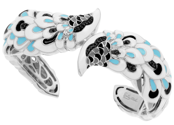 Belle Etoile Love in Plume Bangle Classic Fine Solid Sterling Silver