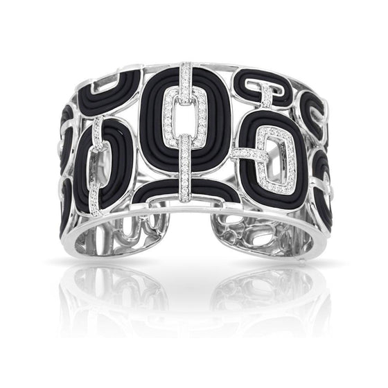Belle Etoile Mod Bangle Sterling Silver Pave'