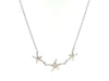 Sterling Silver Necklace with Three Starfish