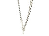 Sterling Silver Polished Wide Link Toggle Necklace