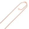 14k Rose Gold Adjustable Popcorn Chain 1.3mm - Diamond Designs