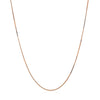14k Rose Gold Classic Box Chain 0.45mm - Diamond Designs