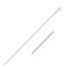 14k White Gold Diamond-Cut Bead Chain 1.0mm - Diamond Designs