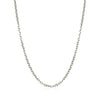 14k White Gold Diamond Cut Cable Link Chain 1.8mm - Diamond Designs