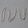 14k White Gold Diamond Cut Cable Link Chain 1.8mm - Diamond Designs