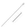 14k White Gold Franco Chain 1.2mm - Diamond Designs