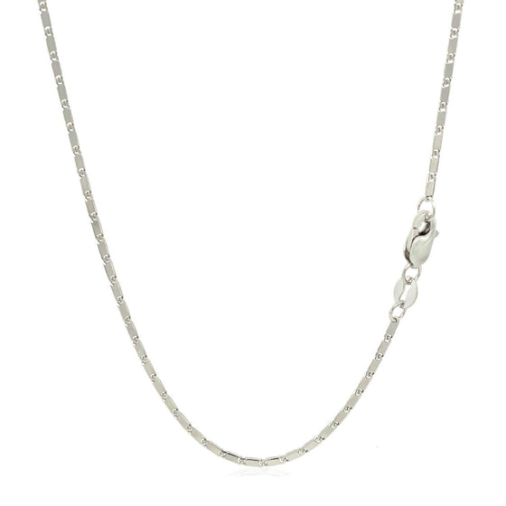 14k White Gold Lumina Pendant Chain 1.0mm - Diamond Designs