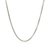 14k White Gold Round Box Chain 1.7mm - Diamond Designs