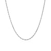 14k White Gold Singapore Chain 1.0mm - Diamond Designs