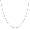 14k White Gold Thin Motif Round Omega Necklace - Diamond Designs