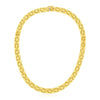 14k Yellow Gold Basket Weave Necklace - Diamond Designs