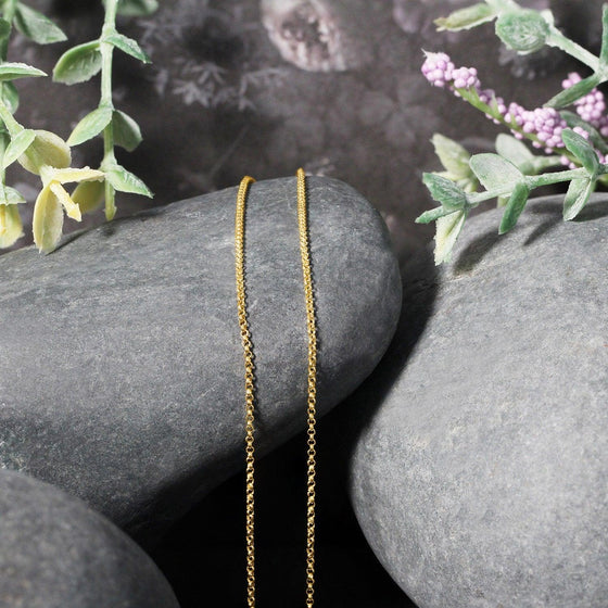 14k Yellow Gold Diamond Cut Rolo Chain 1.1mm - Diamond Designs