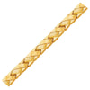 14k Yellow Gold Fancy Basket Weave Line Bracelet - Diamond Designs