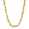 14k Yellow Gold Figaro Chain Necklace - Diamond Designs