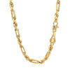14k Yellow Gold Figaro Chain Necklace - Diamond Designs