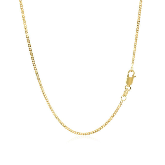 14k Yellow Gold Gourmette Chain 1.5mm - Diamond Designs