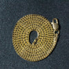 14k Yellow Gold Ice Chain 1.3mm - Diamond Designs